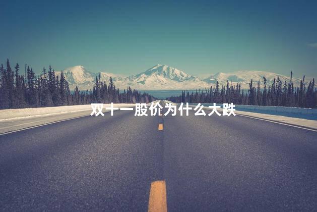 双十一股价为什么大跌