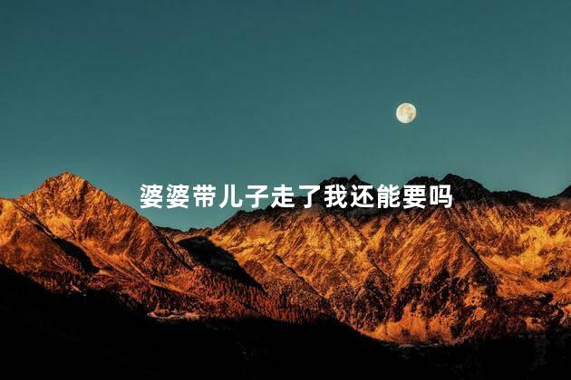 婆婆带儿子走了我还能要吗