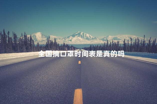 全国摘口罩时间表是真的吗