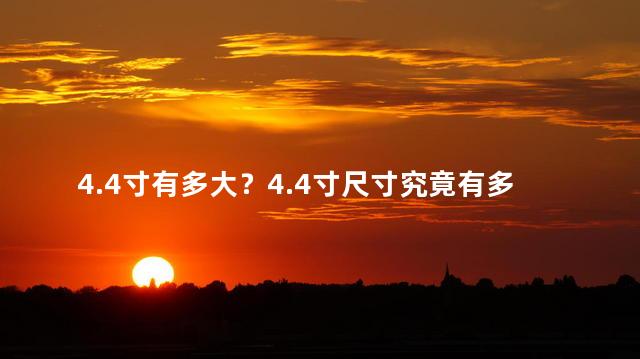 4.4寸有多大？4.4寸尺寸究竟有多大