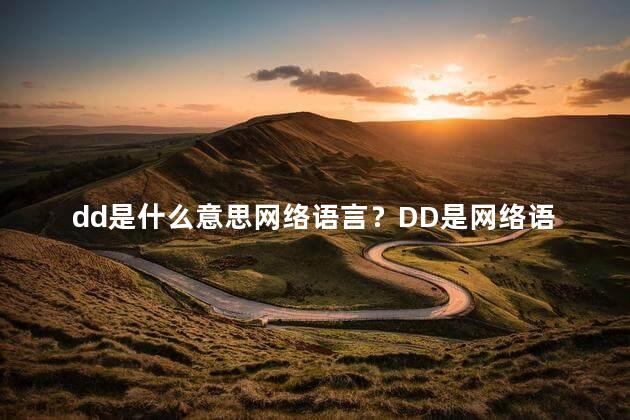 dd是什么意思网络语言？DD是网络语言中的缩写,意味着什么？