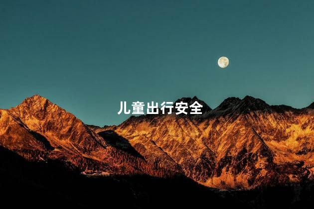 儿童出行安全，儿童出行安全问题