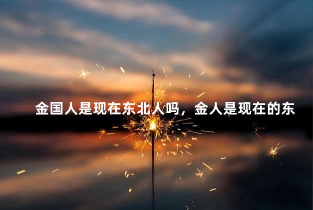 金国人是现在东北人吗，金人是现在的东北人