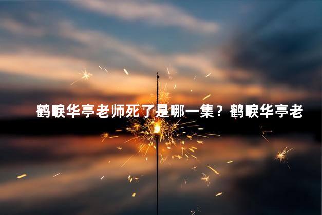 鹤唳华亭老师死了是哪一集？鹤唳华亭老师去世揭秘！哪一集？