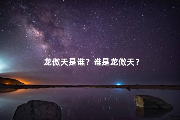 龙傲天是谁？谁是龙傲天？